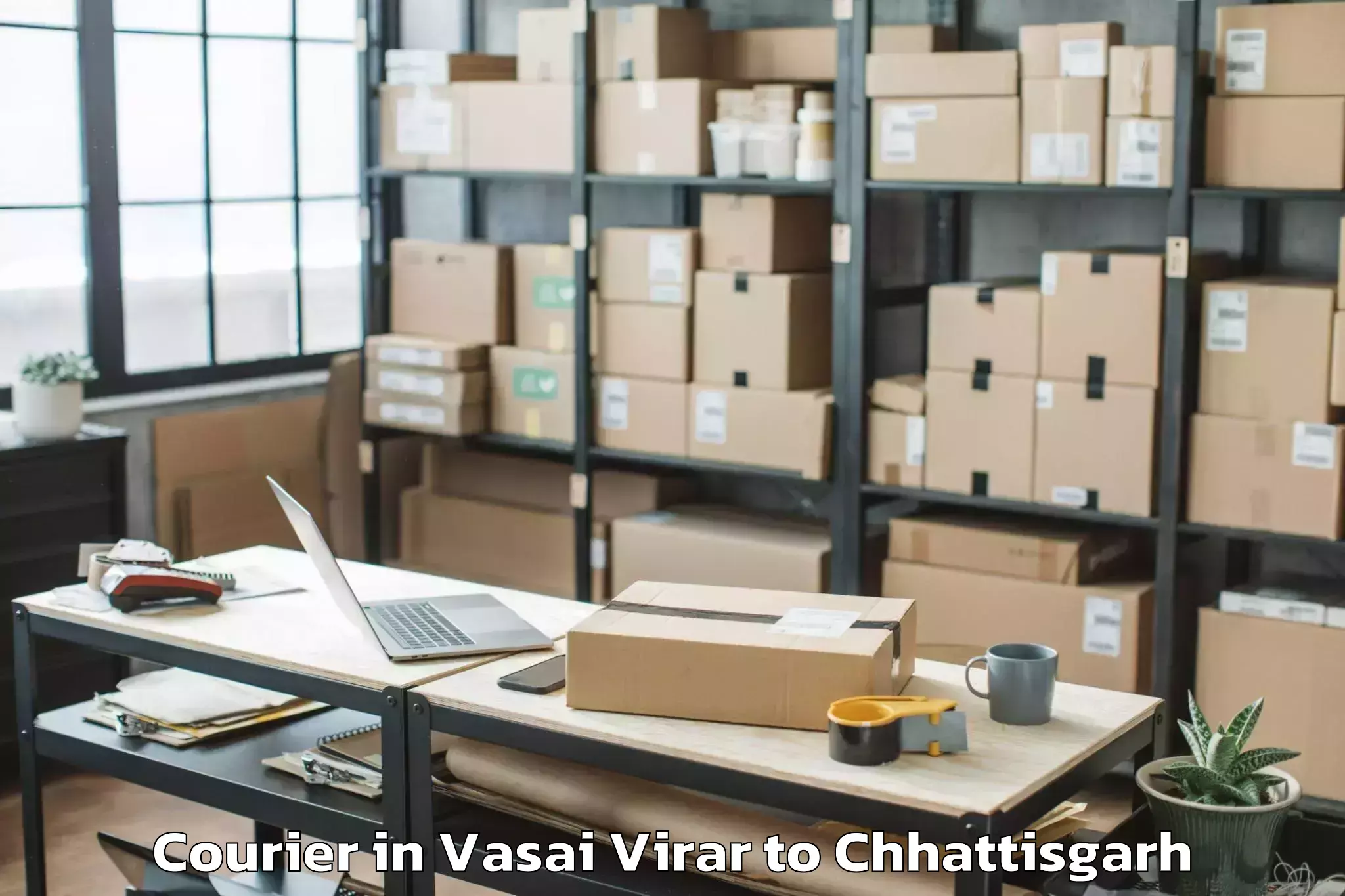 Hassle-Free Vasai Virar to Kirandul Courier